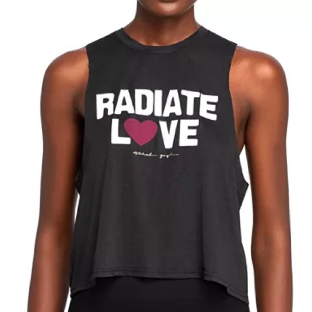 Spiritual Gangster Radiate Love Cropped Muscle Tank